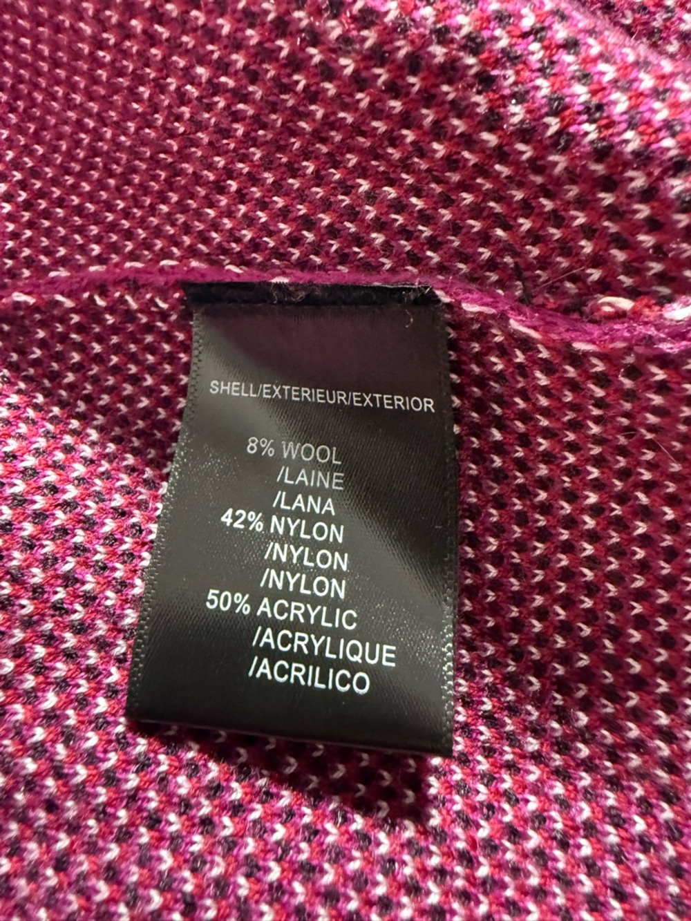 Badgley Mischka Magenta Open-Front Floral Duster - Picture 5 of 6